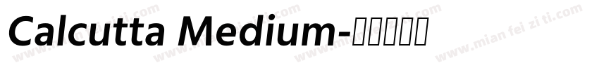 Calcutta Medium字体转换